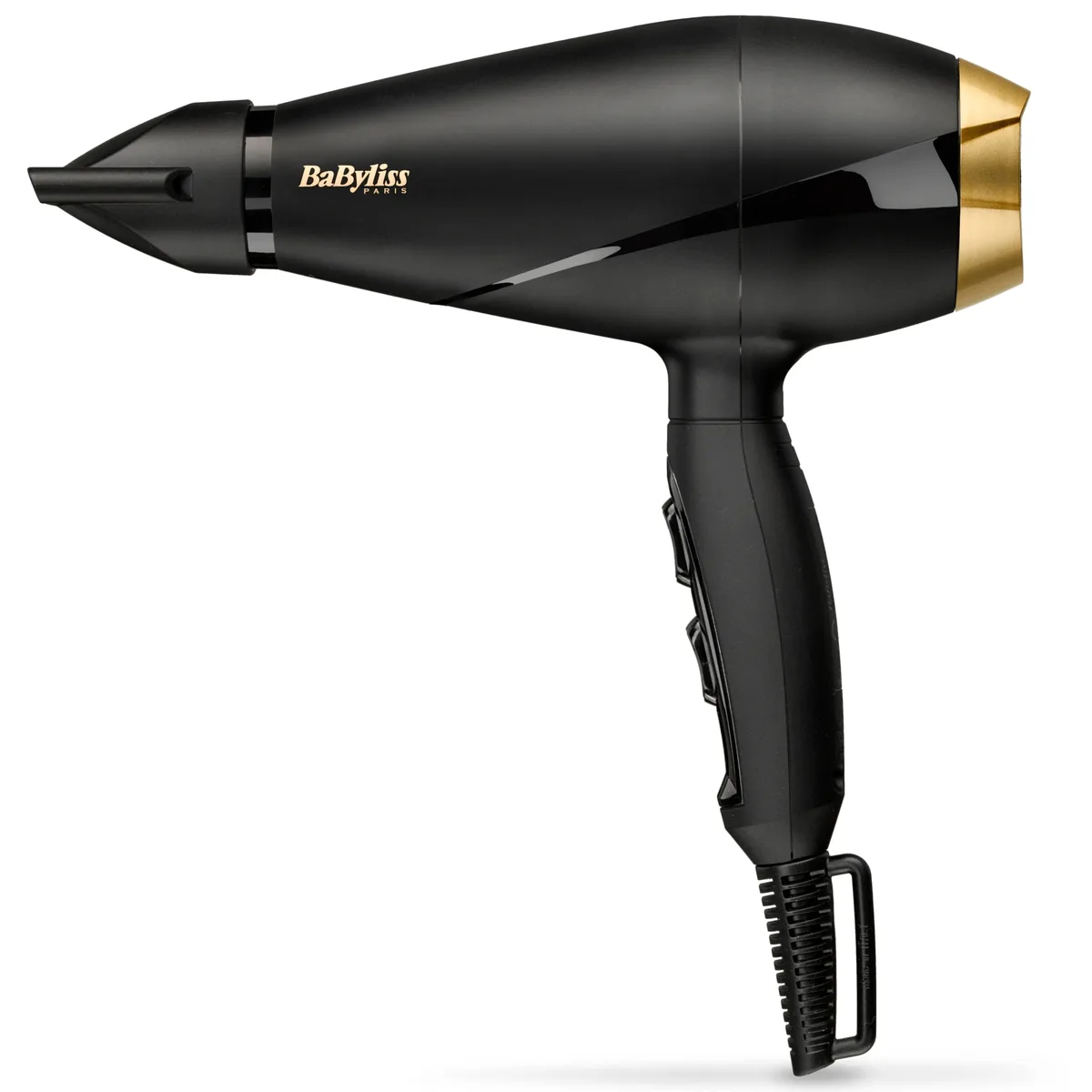 Фен Babyliss AC Motor PRO, потужність 2000Вт, 2 швидкості, дифузор, функція холодного обдування, чорний.