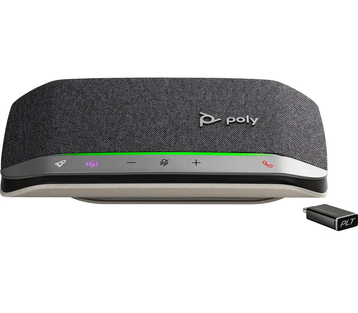 Спікерфон Poly Sync 20+ з адаптером BT700, сертифікат Microsoft Teams, 3 x Bi-Mic, радіус 2 м, USB-C, Bluetooth, сірий