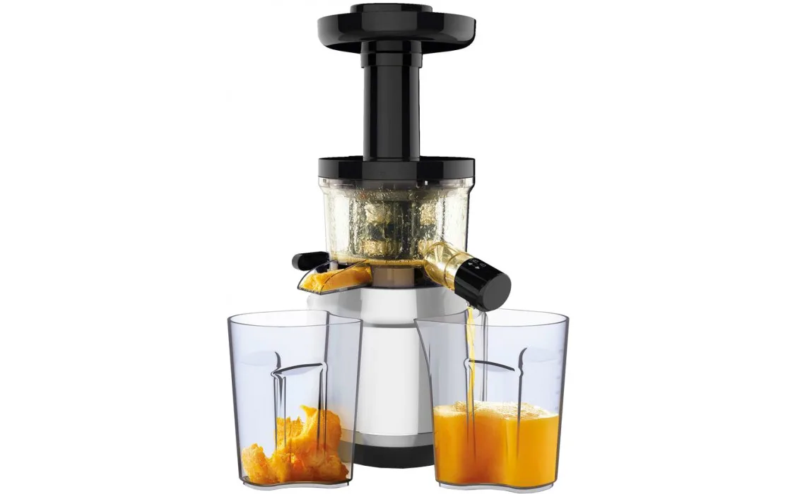 Соковитискач Tefal JuiceClean шнекового типу, потужність 150Вт, об'єм чаші 0.8л, об'єм жмиху 0.8л, виготовлений з пластику, срібля