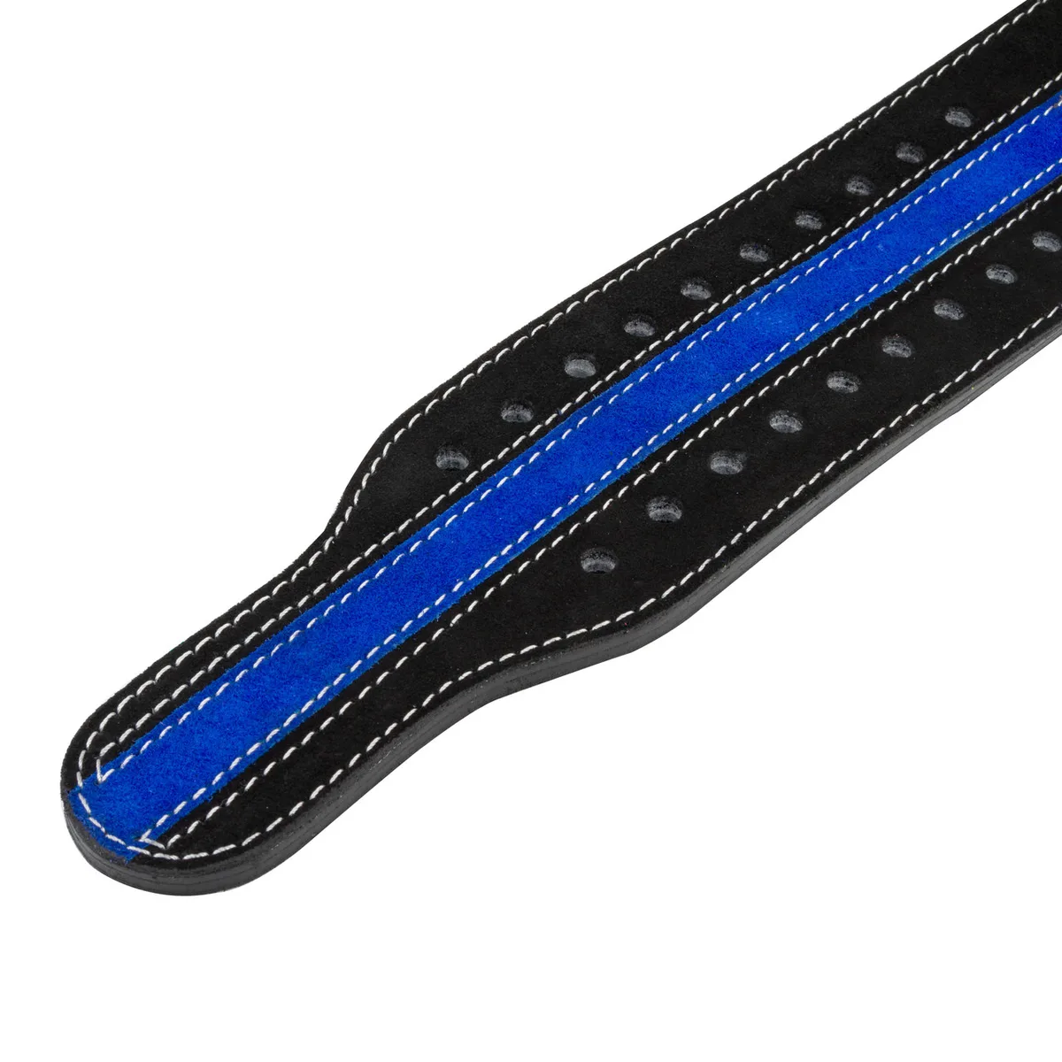 Пояс для пауерліфтингу Active Point шкіряний M чорний синій