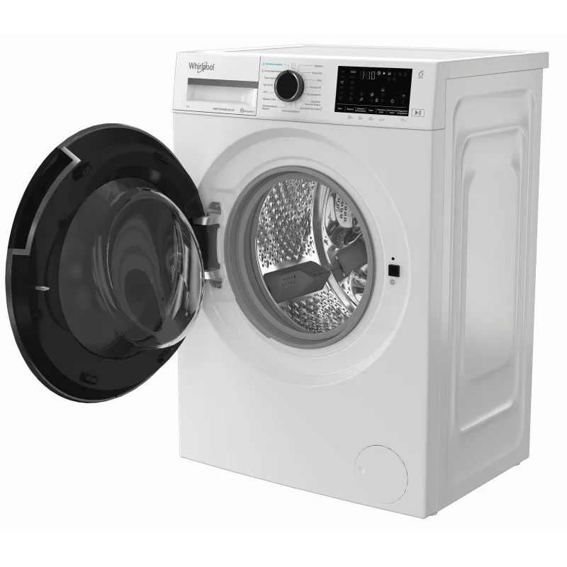 Пральна машина Whirlpool фронтальна 7кг 1200 об/хв інверторна з дисплеєм для прання білизни та догляду парою