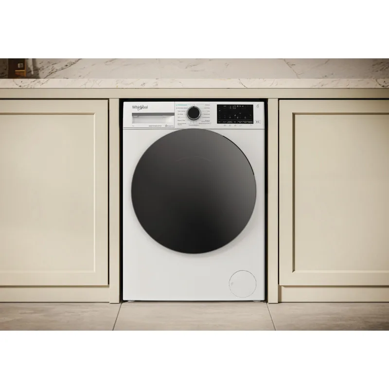 Пральна машина Whirlpool фронтальна 7кг 1200 об/хв інверторна з дисплеєм для прання білизни та догляду парою