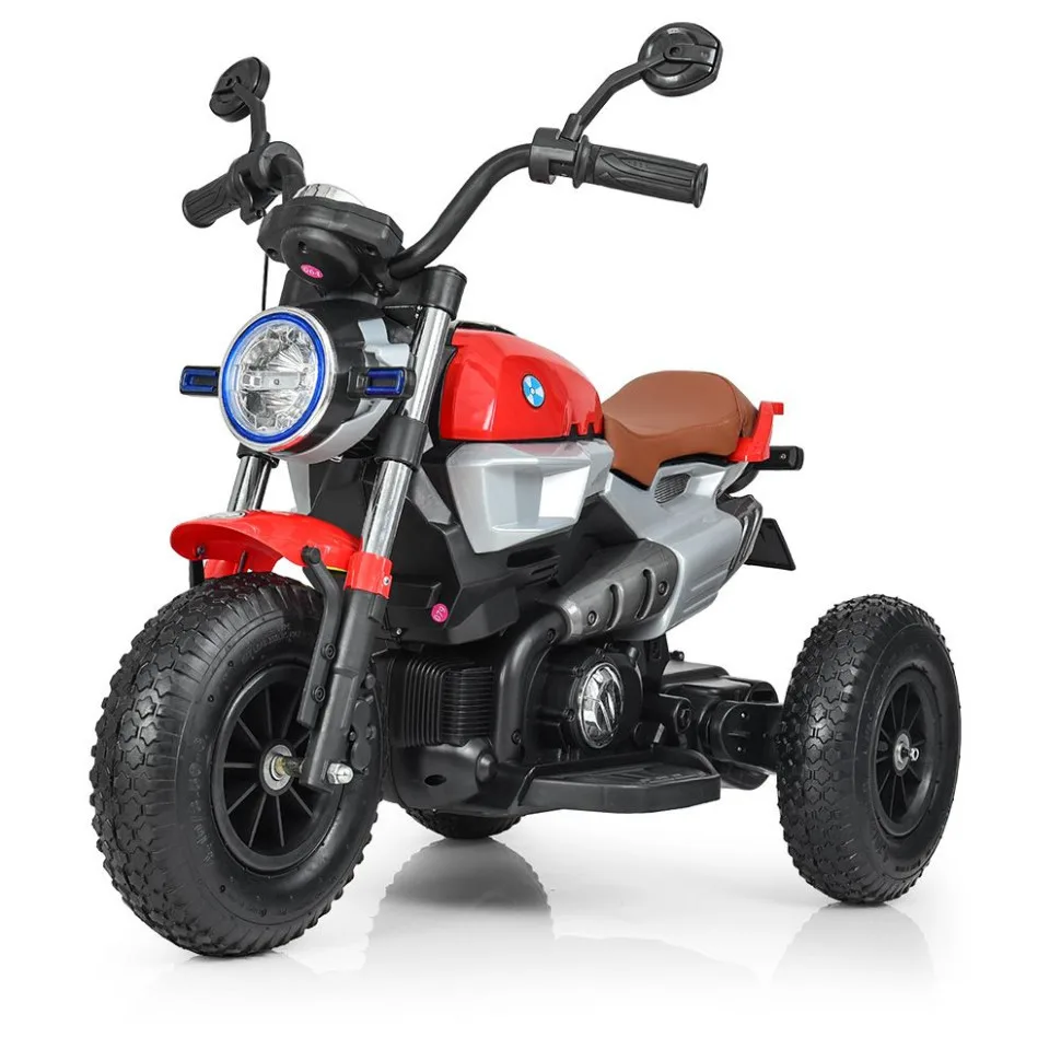 Дитячий електромобіль Bambi Racer шкіра до 60 кг коричневий 104 см
