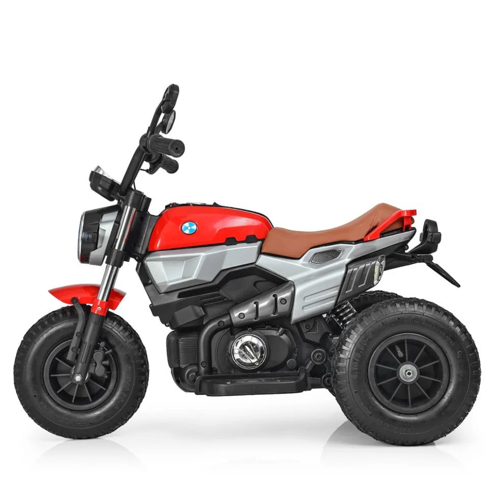 Дитячий електромобіль Bambi Racer шкіра до 60 кг коричневий 104 см