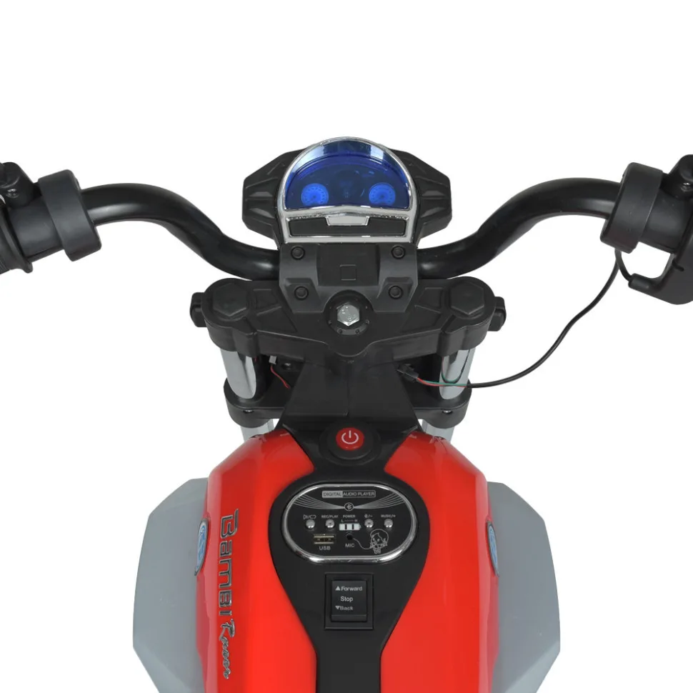 Дитячий електромобіль Bambi Racer шкіра до 60 кг коричневий 104 см
