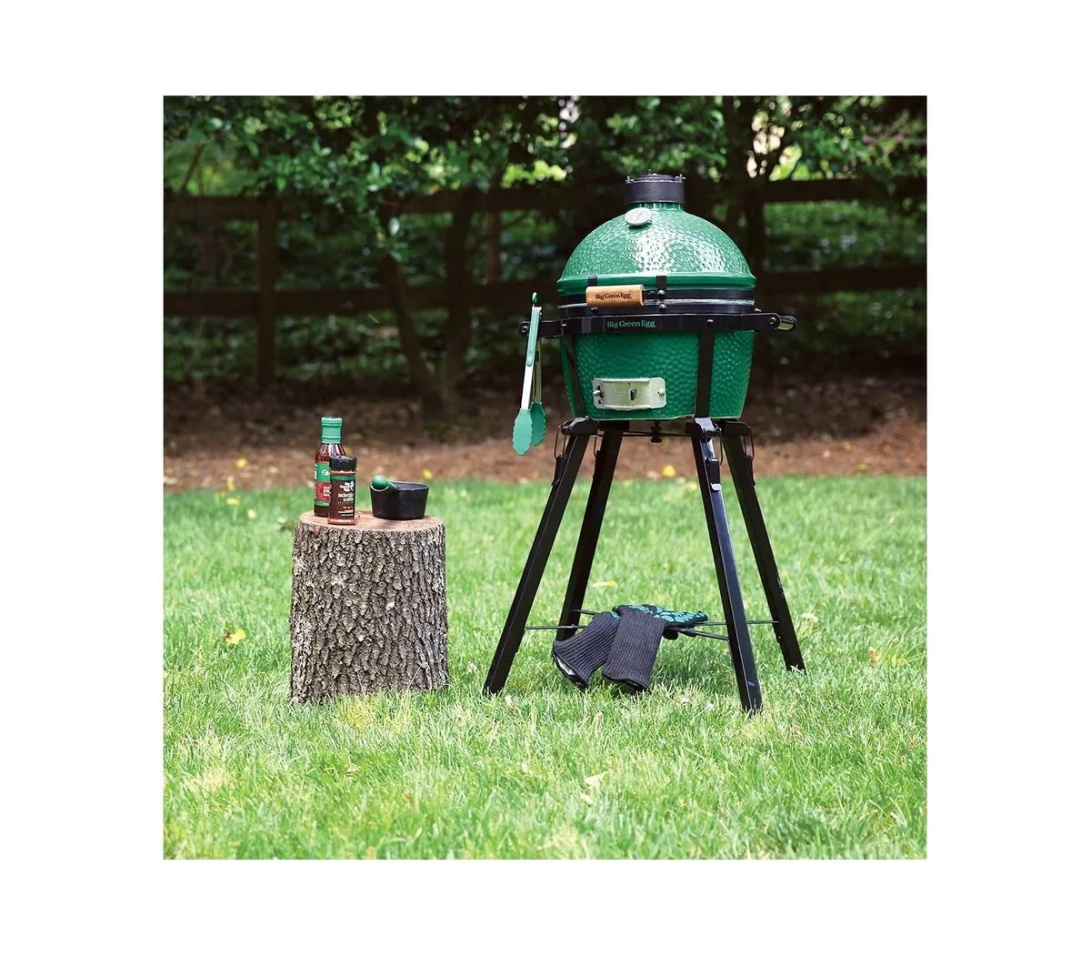 Подставка для гриля Big Green Egg сталь 55х55х60 см черная