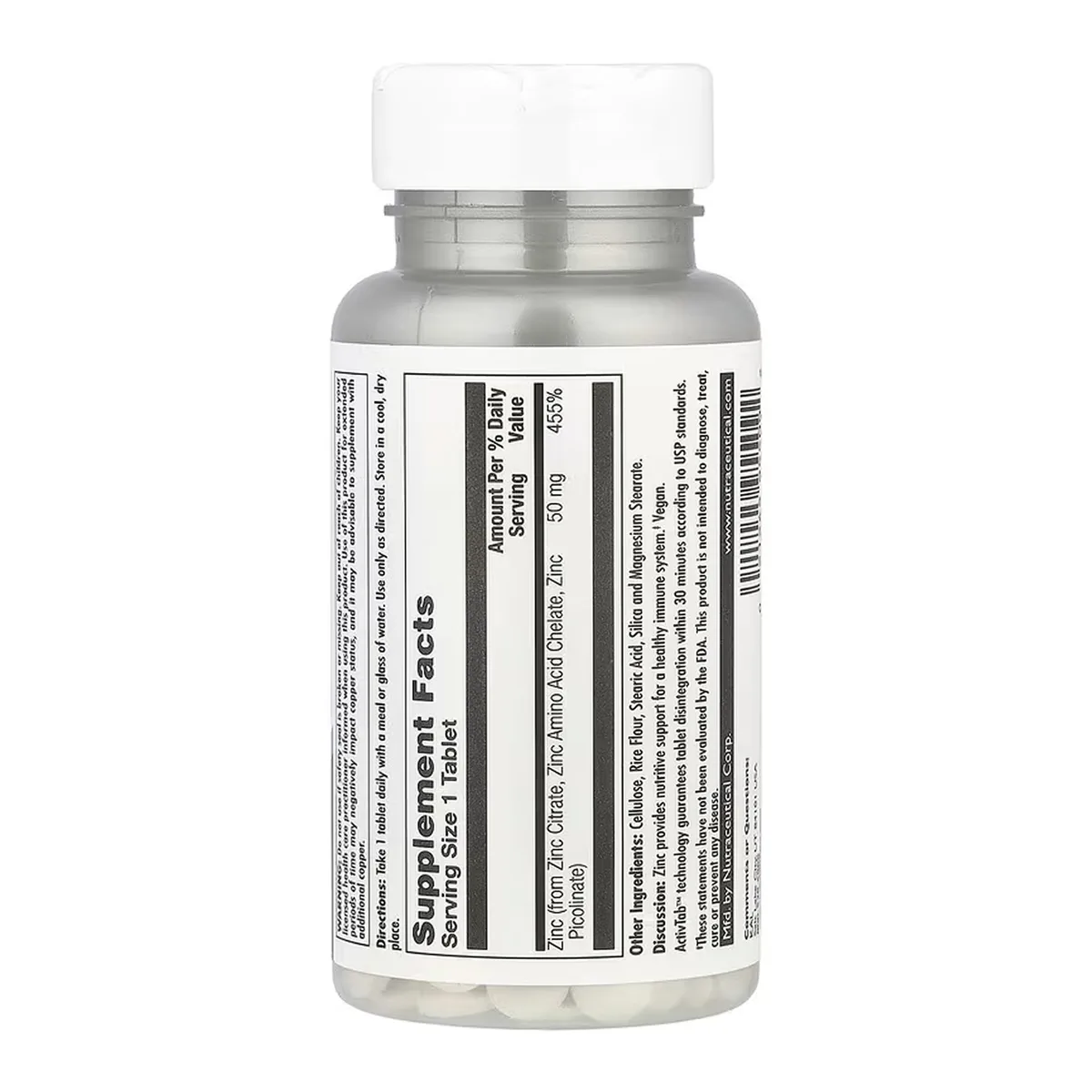 Tri-Zinc KAL Цинк 90 табл Веганський Без ГМО Без глютену