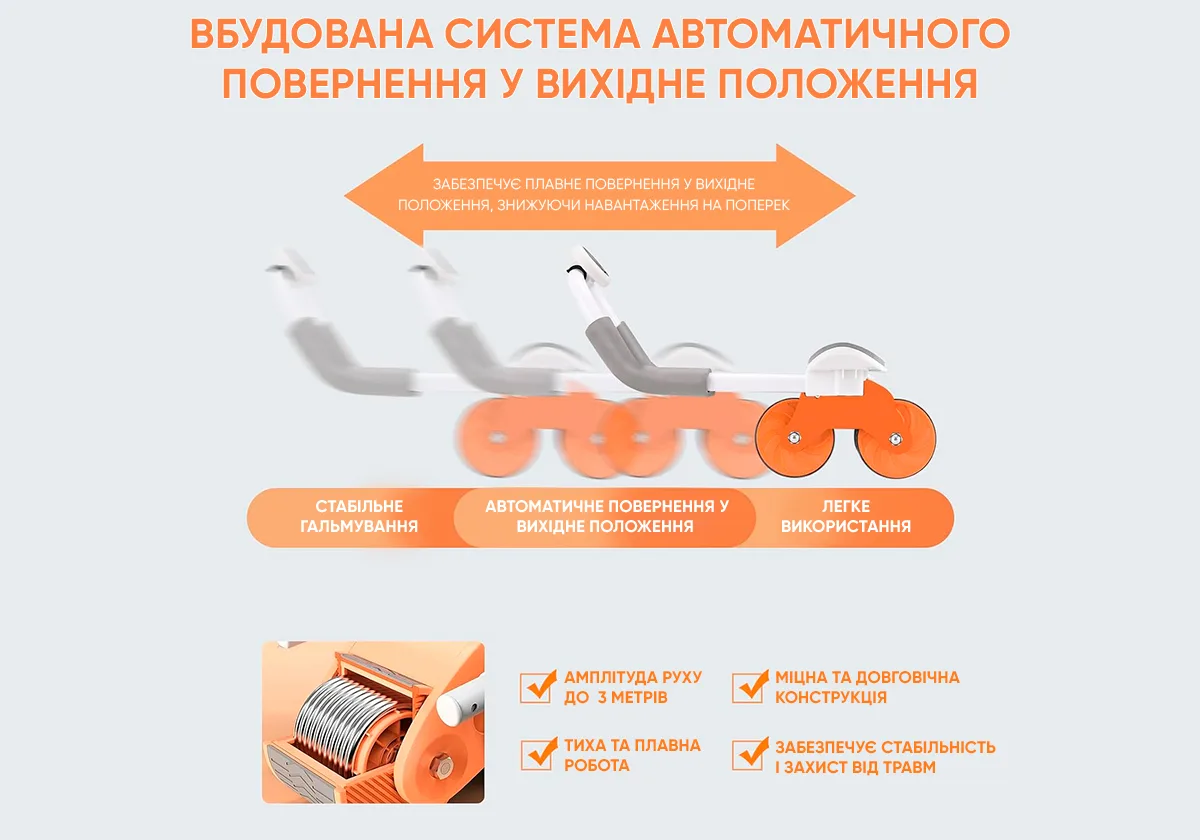 Ролик для пресса EasyFit металл 40х25х19 см черный