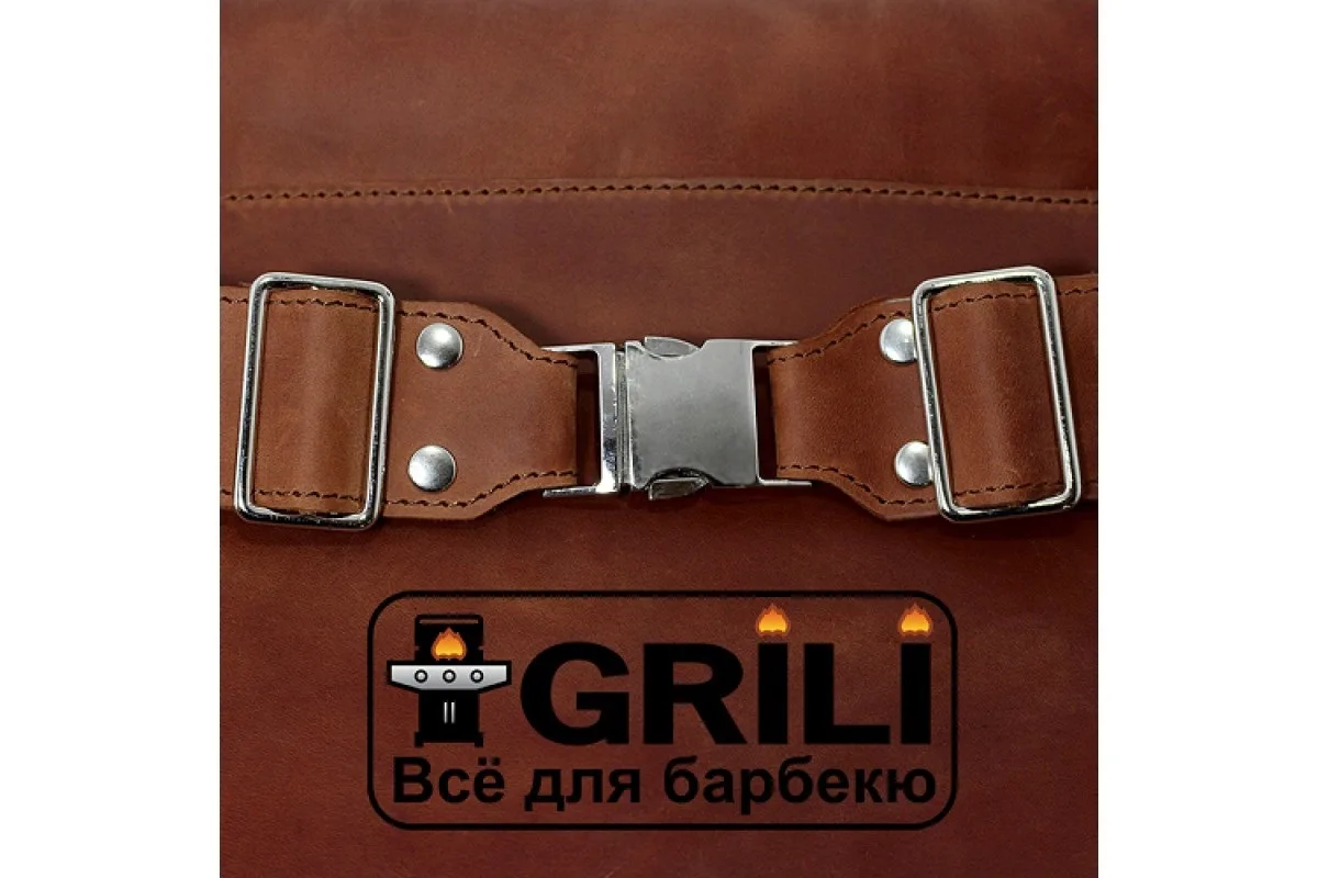 Фартух шкіряний GRILLI L коричневий натуральна шкіра