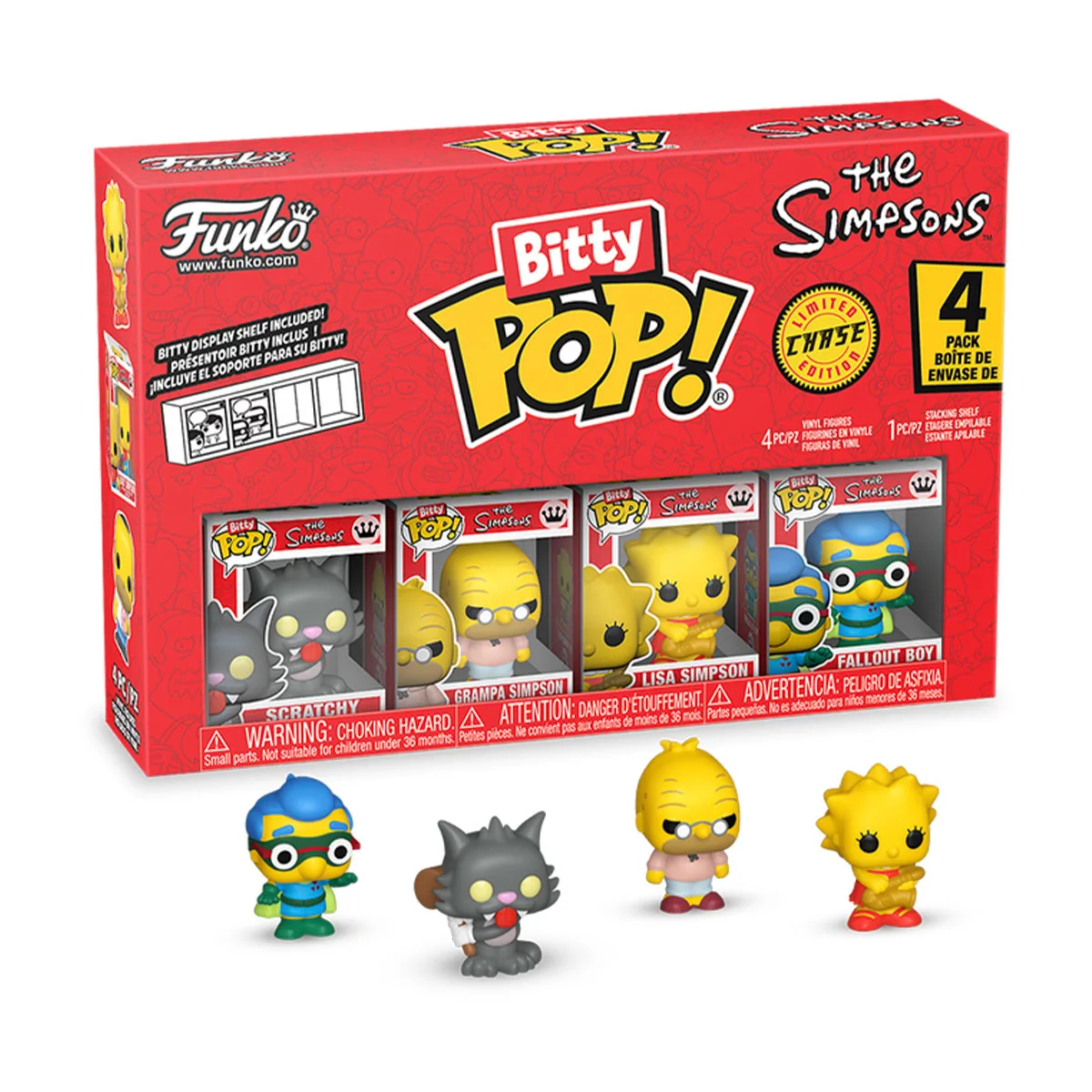 Набір ігрових фігурок Funko вініл 2,5 см Сверблячка 4 фігурки