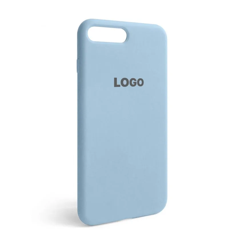 Чохол Silicone Case для Apple iPhone 7 Plus 8 Plus силіконовий блакитний