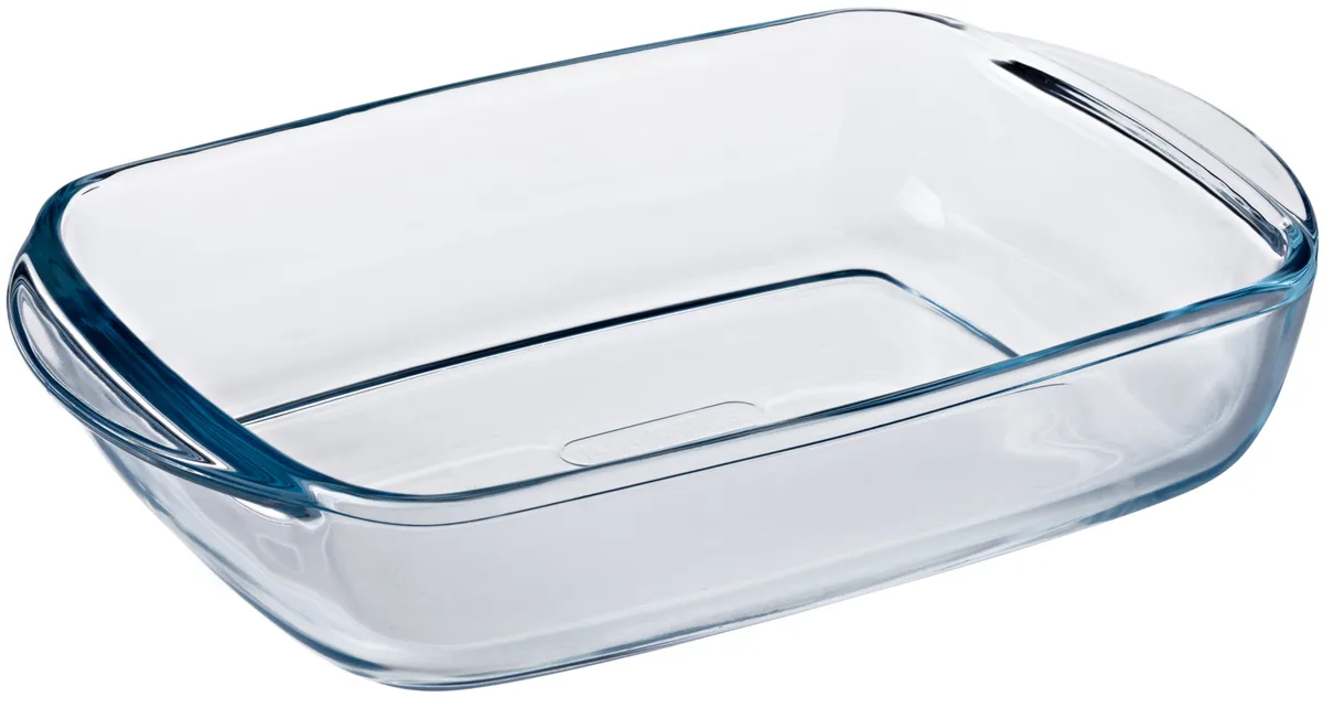 Форма для запекания Pyrex из боросиликатного стекла 28х20х8 см с крышкой.
