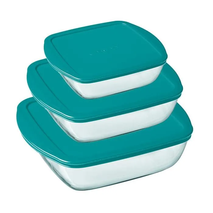 Форма для запекания Pyrex из боросиликатного стекла 28х20х8 см с крышкой.
