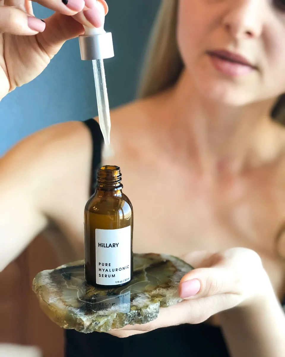 Гиалуроновая сыворотка Hillary Pure Hyaluronic 30 мл увлажняющая для лица и шеи антиоксидантная.