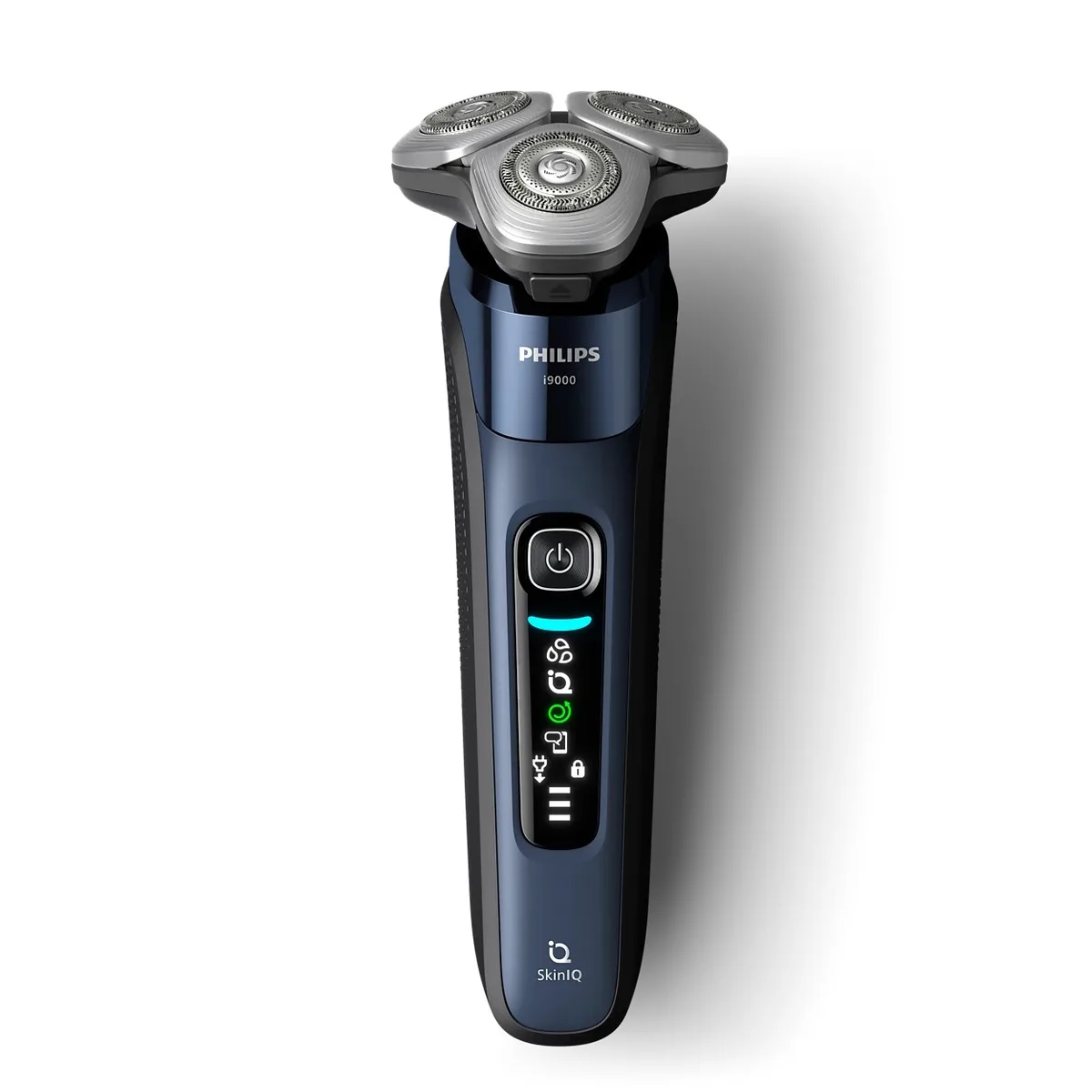 Електрична бритва Philips Series i9000 Prestige SkinIQ, 3 бритвені головки, Li-Ion, для сухого та вологого гоління, з індикатором