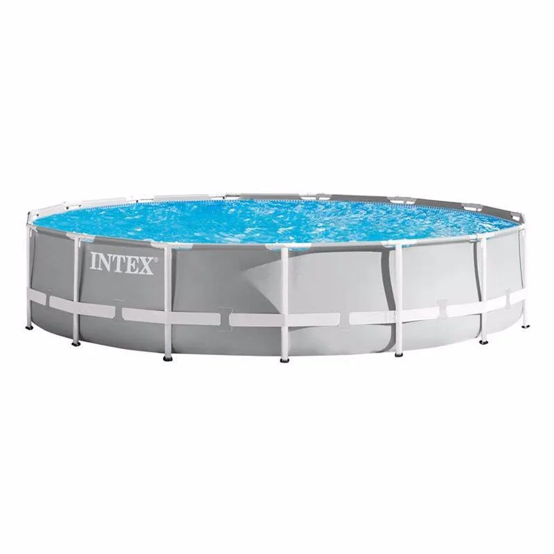 Каркасний басейн Intex ПВХ 457х107 см Сірий 14614 л
