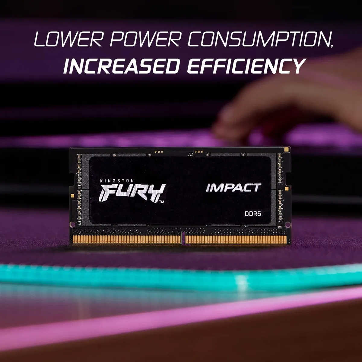 Пам'ять ноутбука Kingston DDR5 32GB KIT (16GBx2) 6000 FURY Impact XMP