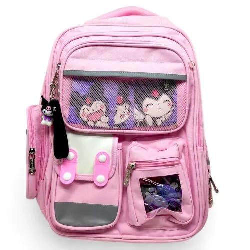 Рюкзак шкільний Sanrio Куроми рожевий з ортопедичною спинкою 31×41×15 см