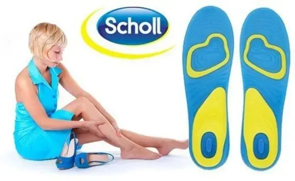 Гелеві устілки Scholls гель 38-42 обрізні блакитні