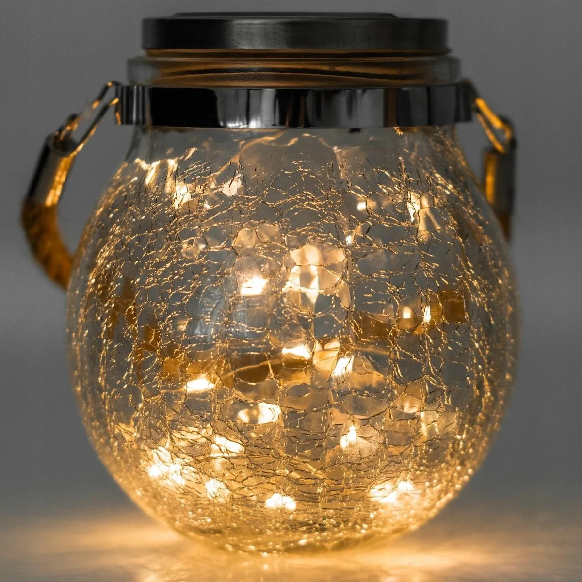 Сонячний садовий світильник LumiLED пластиковий 12 см тепле світло 3000K