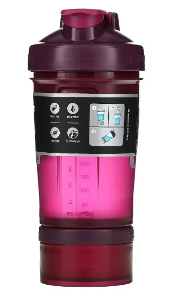 Шейкер спортивний BlenderBottle Tritan 650ml фіолетовий з 2 контейнерами