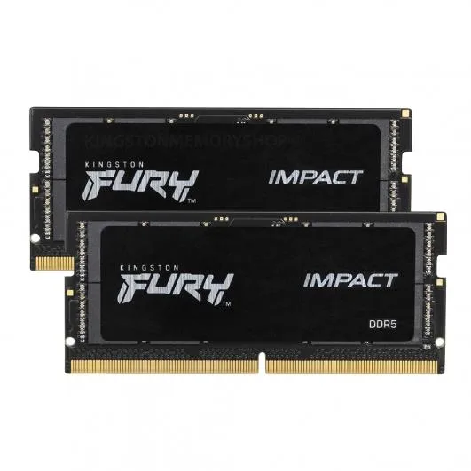 Пам'ять ноутбука Kingston DDR5 16GB 4800 МГц 2 планки KF548S38IBK2-16
