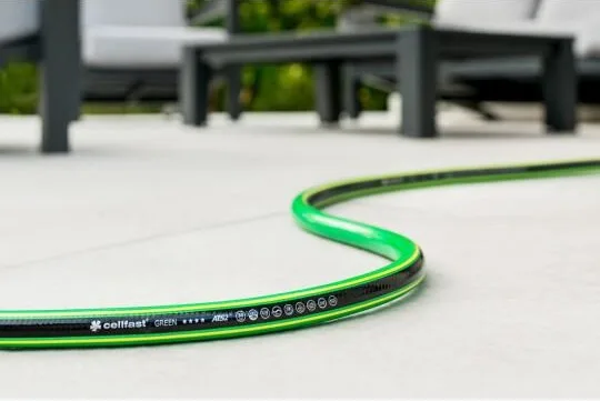 Садовый шланг Cellfast GREEN ATS 1/2" 25м, 5 слоев, выдерживает давление до 30 бар, температурный диапазон -20+60°C