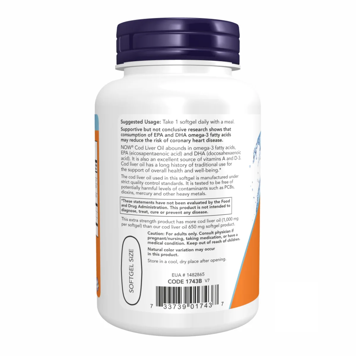 Масло печени трески NOW Foods 1000 мг 90 капсул