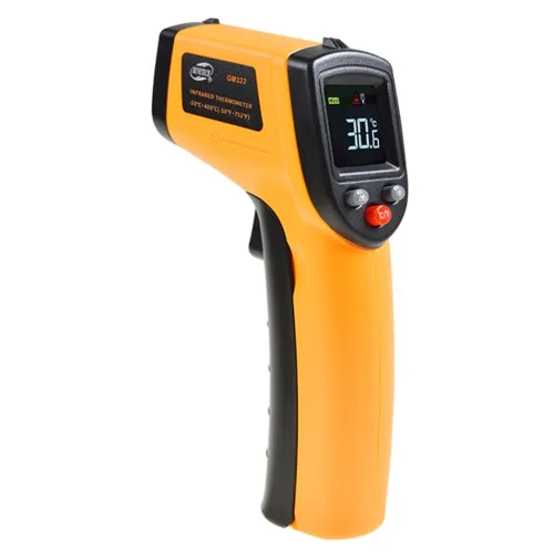 ІК пірометр Benetech GM333 -50-400 °C кольоровий РК екран 12:1 1.5V батарейки