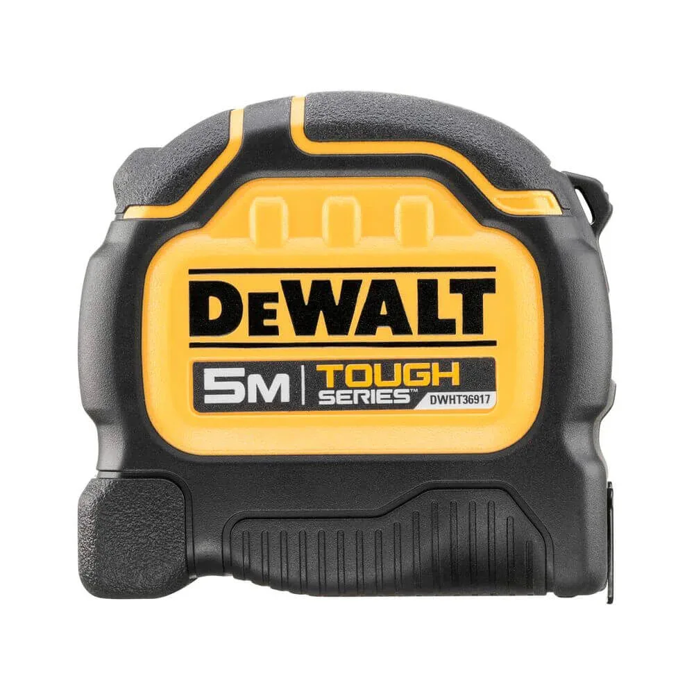 Рулетка DeWALT TOUGH 5м 32мм магнітна для будівельних робіт з фіксатором змотування вимірювальна стрічка