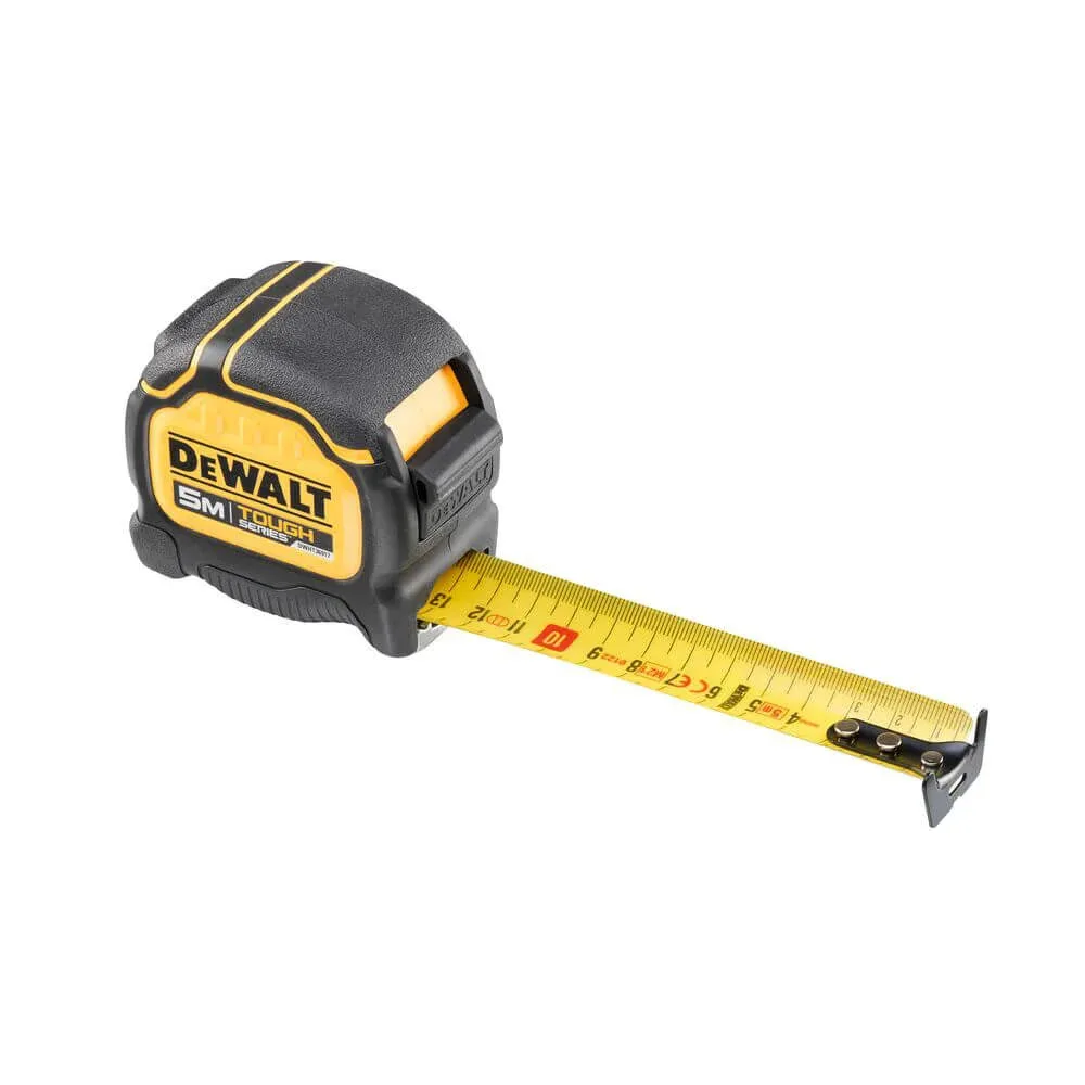 Рулетка DeWALT TOUGH 5м 32мм магнітна для будівельних робіт з фіксатором змотування вимірювальна стрічка