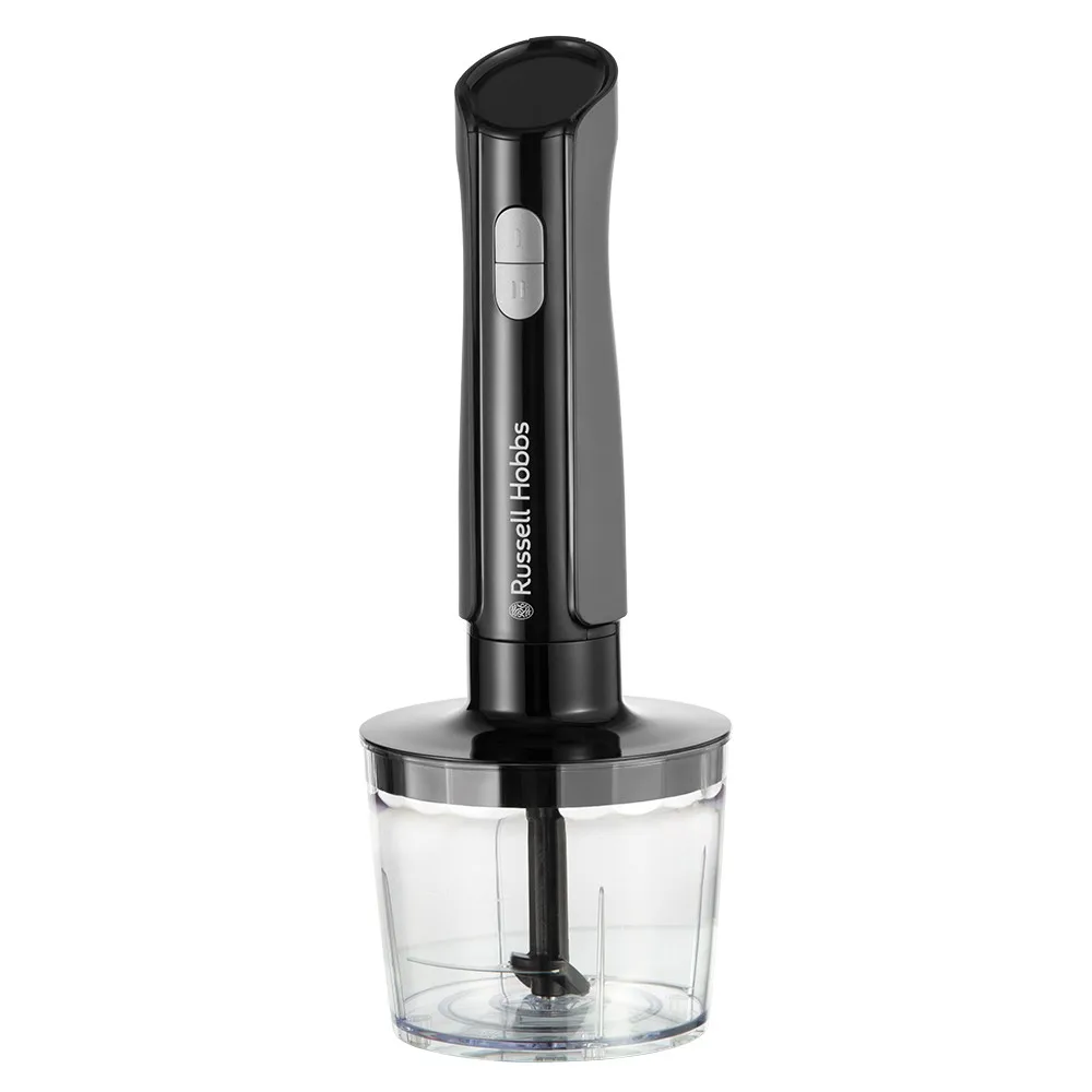 Занурювальний блендер Russell Hobbs Desire Matte Charcoal, 500 Вт, чаша 500 мл, вінчик, міні-подрібнювач, чорний.