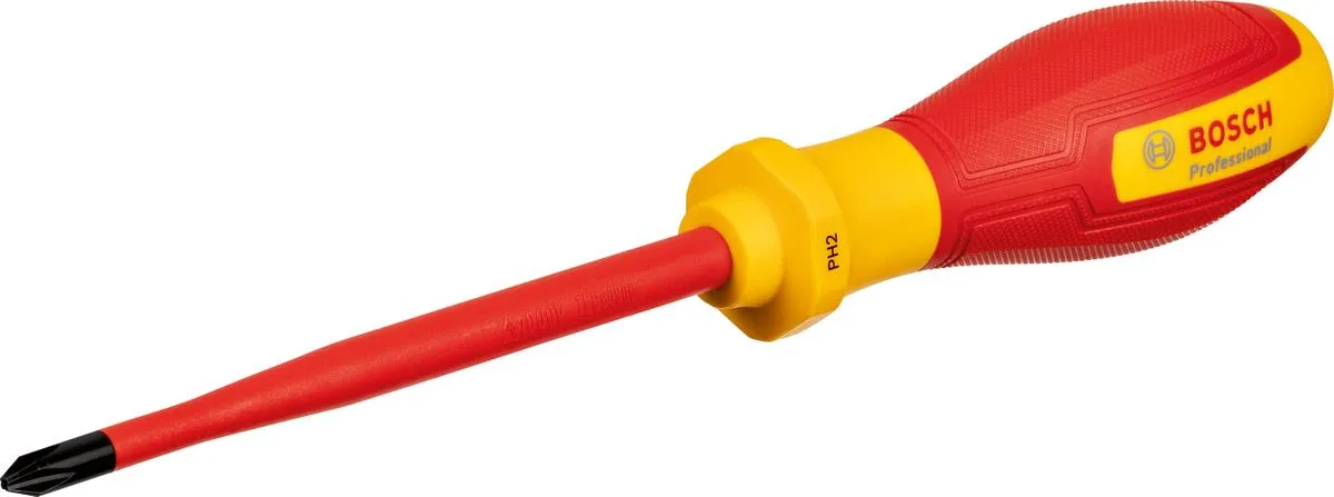 Викрутка Bosch Professional, PH2x125мм, з ізоляцією VDE
