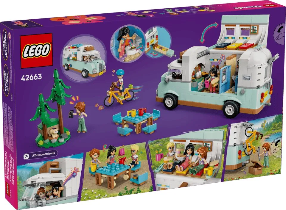 Конструктор LEGO Friends 42663 фургон для кемпінгу різнокольоровий
