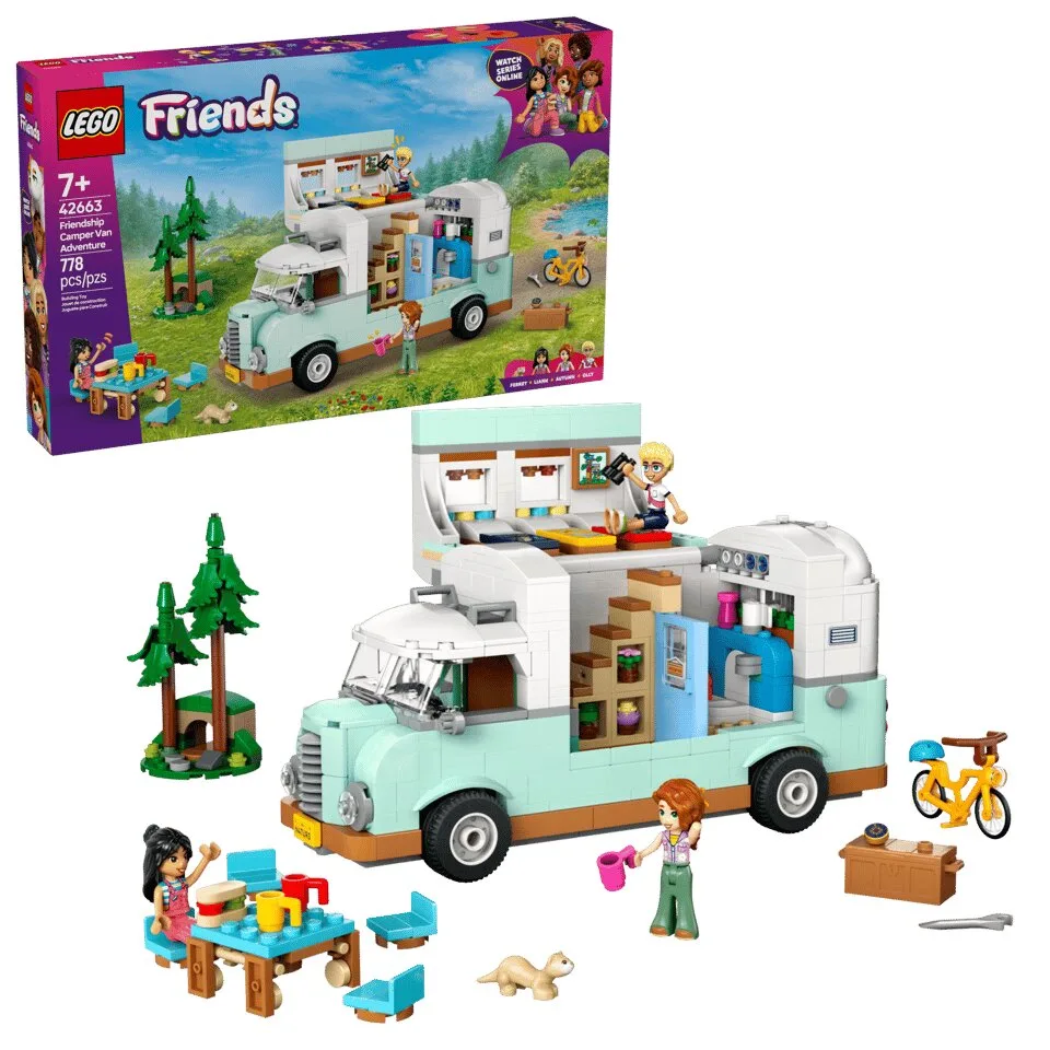 Конструктор LEGO Friends 42663 фургон для кемпінгу різнокольоровий