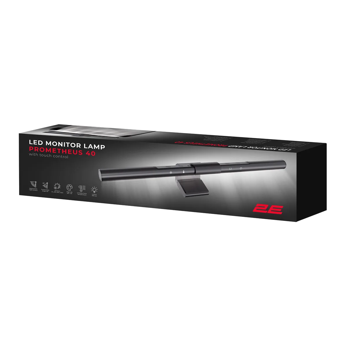 Лампа на монітор 2E PROMETHEUS 40 5Вт 3000-6500K DIM USB-C, чорний