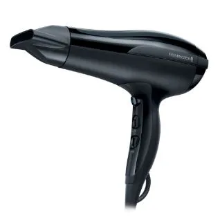 Фен Remington Thermacare Pro, 2200 Вт, 3 настройки, турмалиновая ионизация, холодный обдув, черный