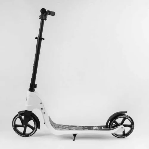 Самокат двухколесный белый Best Scooter колеса PU 20 см для детей и взрослых
