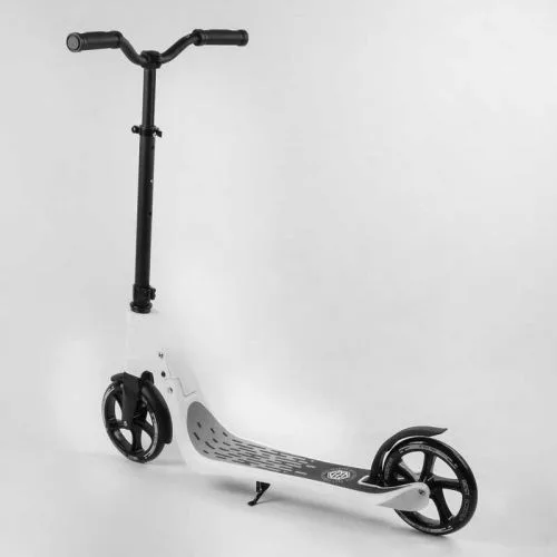 Самокат двухколесный белый Best Scooter колеса PU 20 см для детей и взрослых