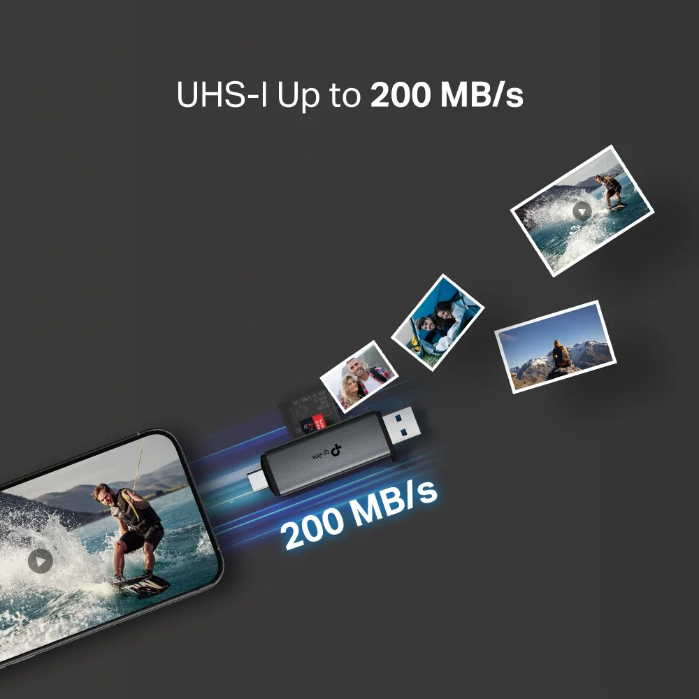 USB-Концентратор TP-Link UA430D  1xSD, 1x-microSD, USB TypeC&A