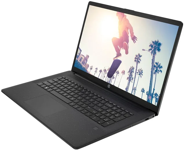 Ноутбук HP 17-cp3015ua 17.3" FHD IPS AG, AMD R7-7730U, 16GB, F512GB, UMA, DOS, черный