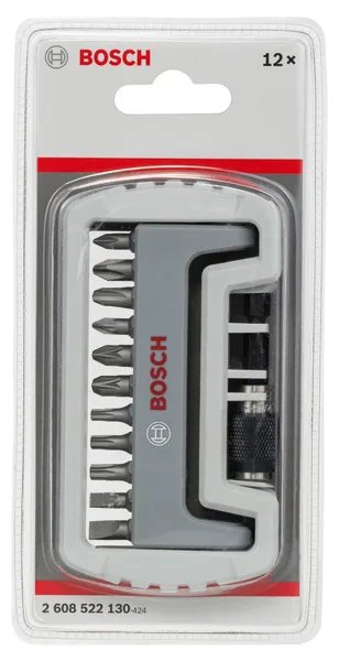 Біти Bosch Professional магнітний бітотримач набір 11шт для загвинчування з кейсом та тримачем