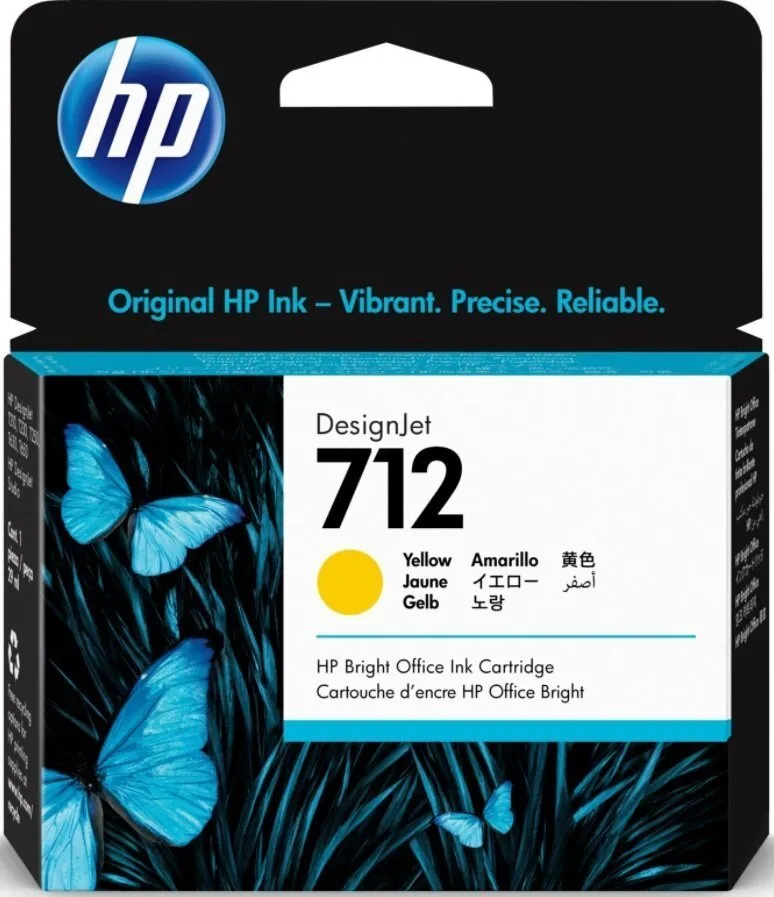 Картридж струйный HP 712 DesignJet T230/T630/T650 Желтый 29 мл