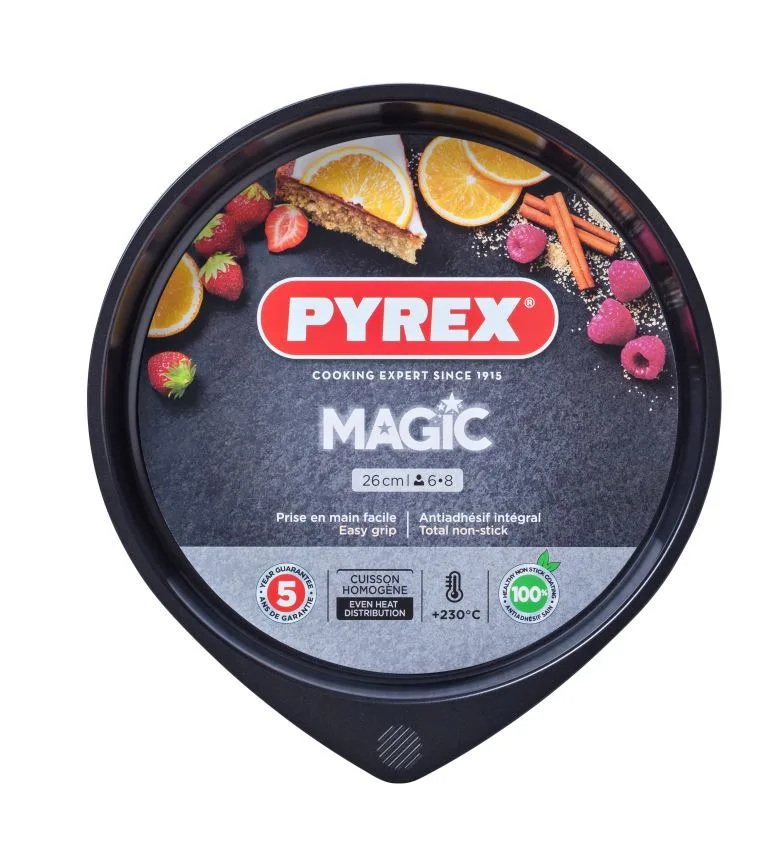 Форма PYREX вуглецева сталь кругла 26 см чорна