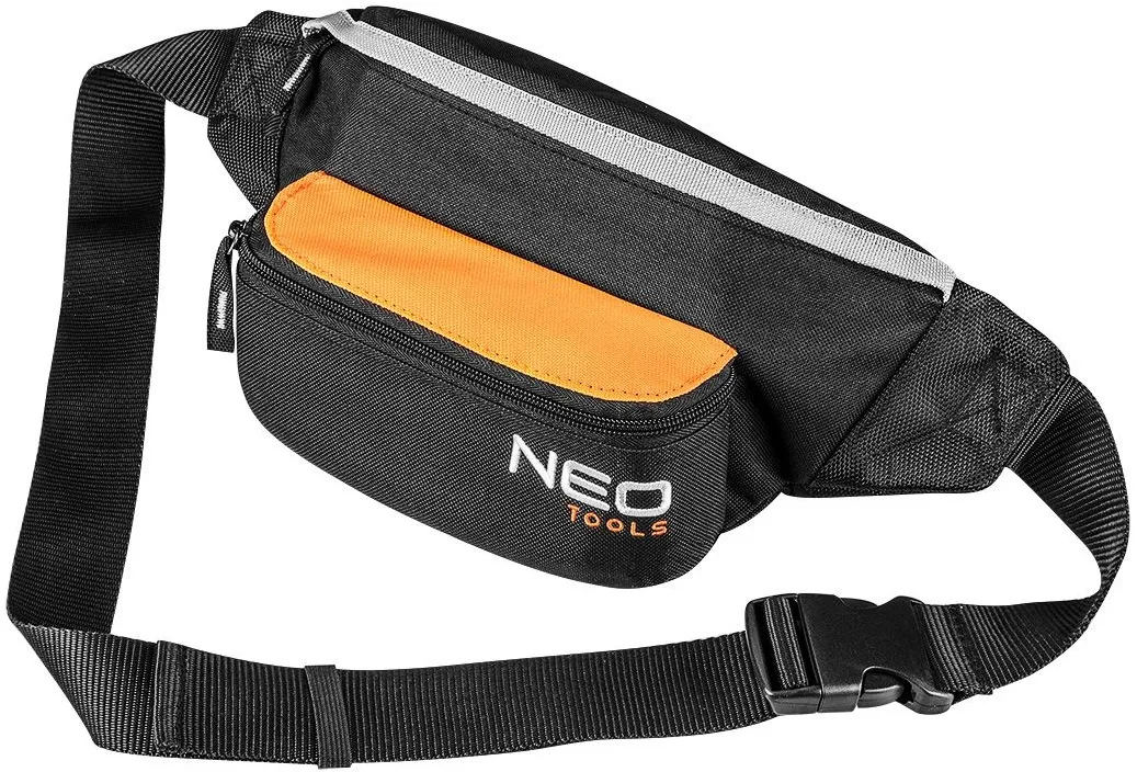 Універсальна поясна сумка Neo Tools з 4 кишенями, виготовлена з поліестеру, розміри 14х36.5х13 см.