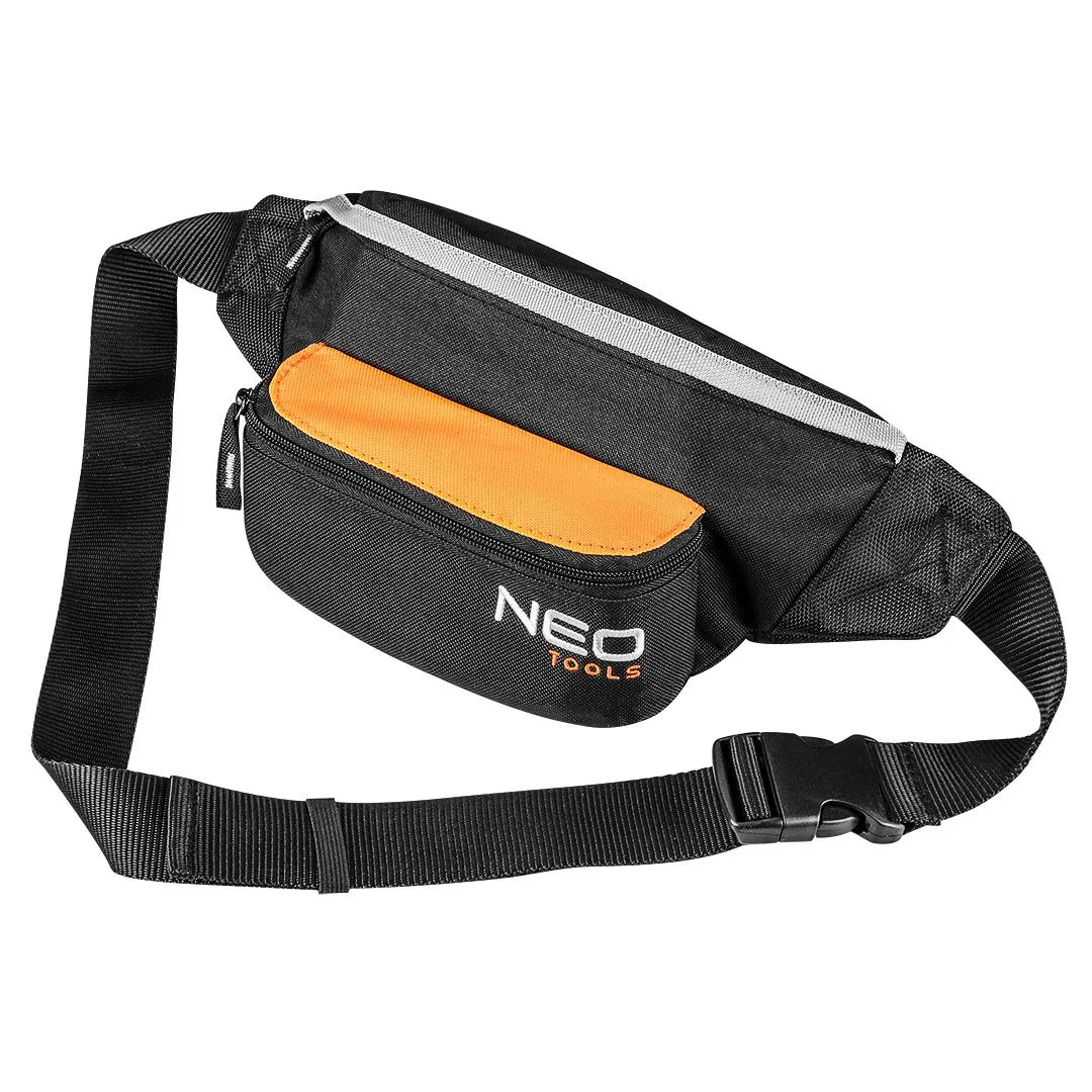 Універсальна поясна сумка Neo Tools з 4 кишенями, виготовлена з поліестеру, розміри 14х36.5х13 см.