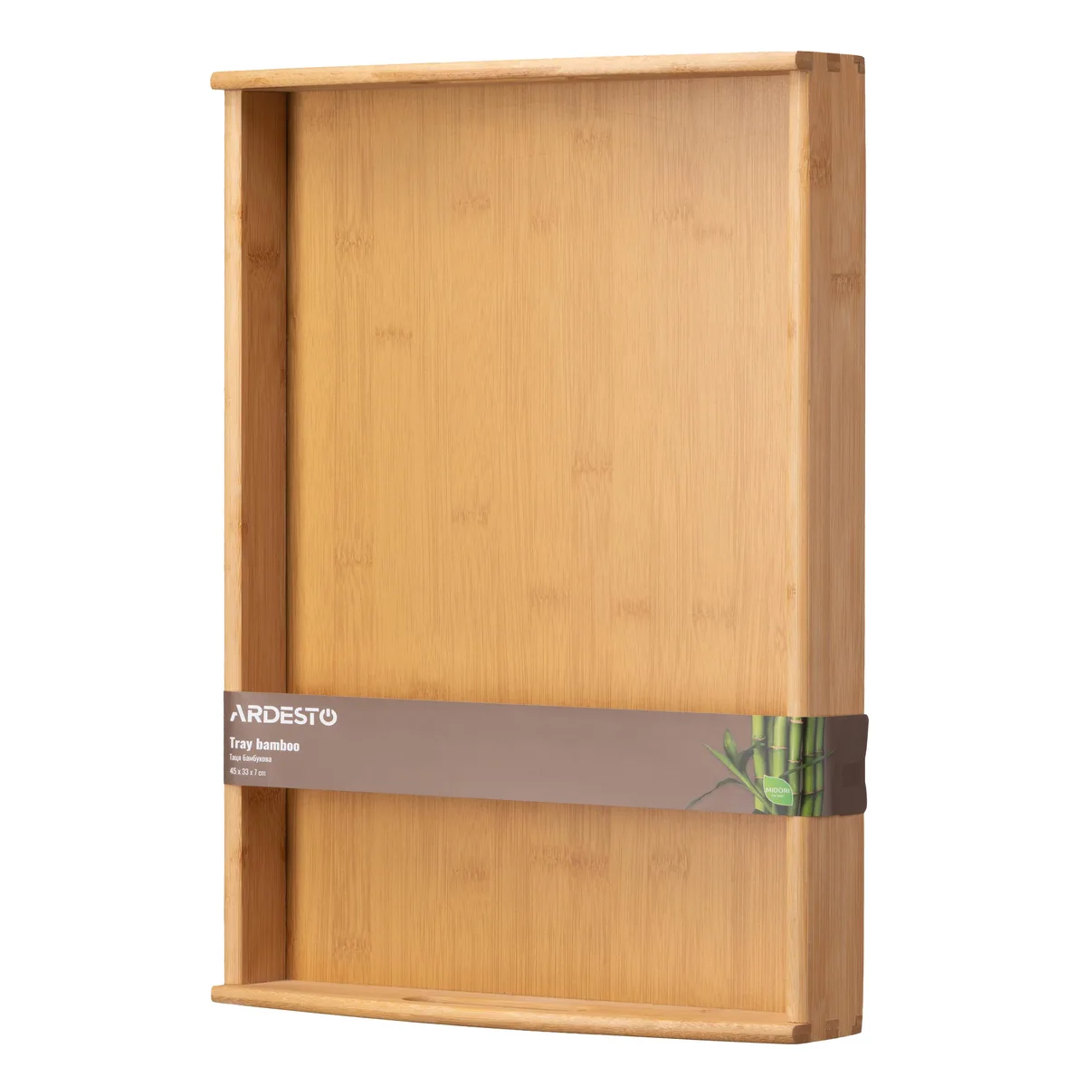 Таця ARDESTO Midori, 45х33х7см, з бамбука, прямокутної форми.