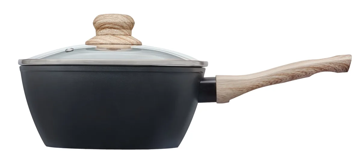 Ківш Pyrex алюмінієвий 1,2 л 16 см чорний з антипригарним покриттям