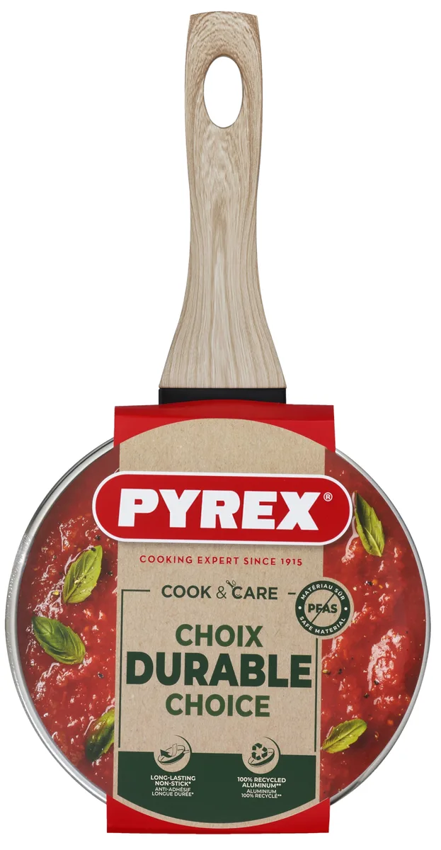 Ківш Pyrex алюмінієвий 1,2 л 16 см чорний з антипригарним покриттям