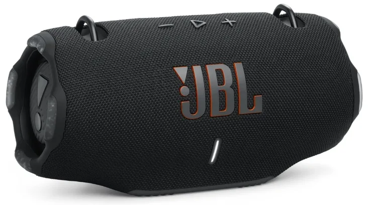 Портативная колонка JBL черная, 2 динамика, 50 Вт, 24 часа работы, IP67.